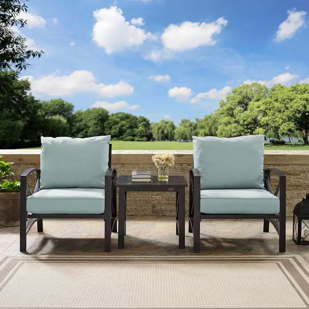 Kaplan 3-Piece Outdoor Metal Seating Set