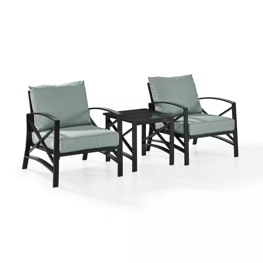 Kaplan 3-Piece Outdoor Metal Seating Set