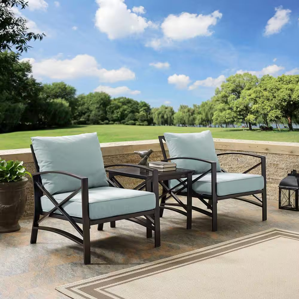Kaplan 3-Piece Outdoor Metal Seating Set
