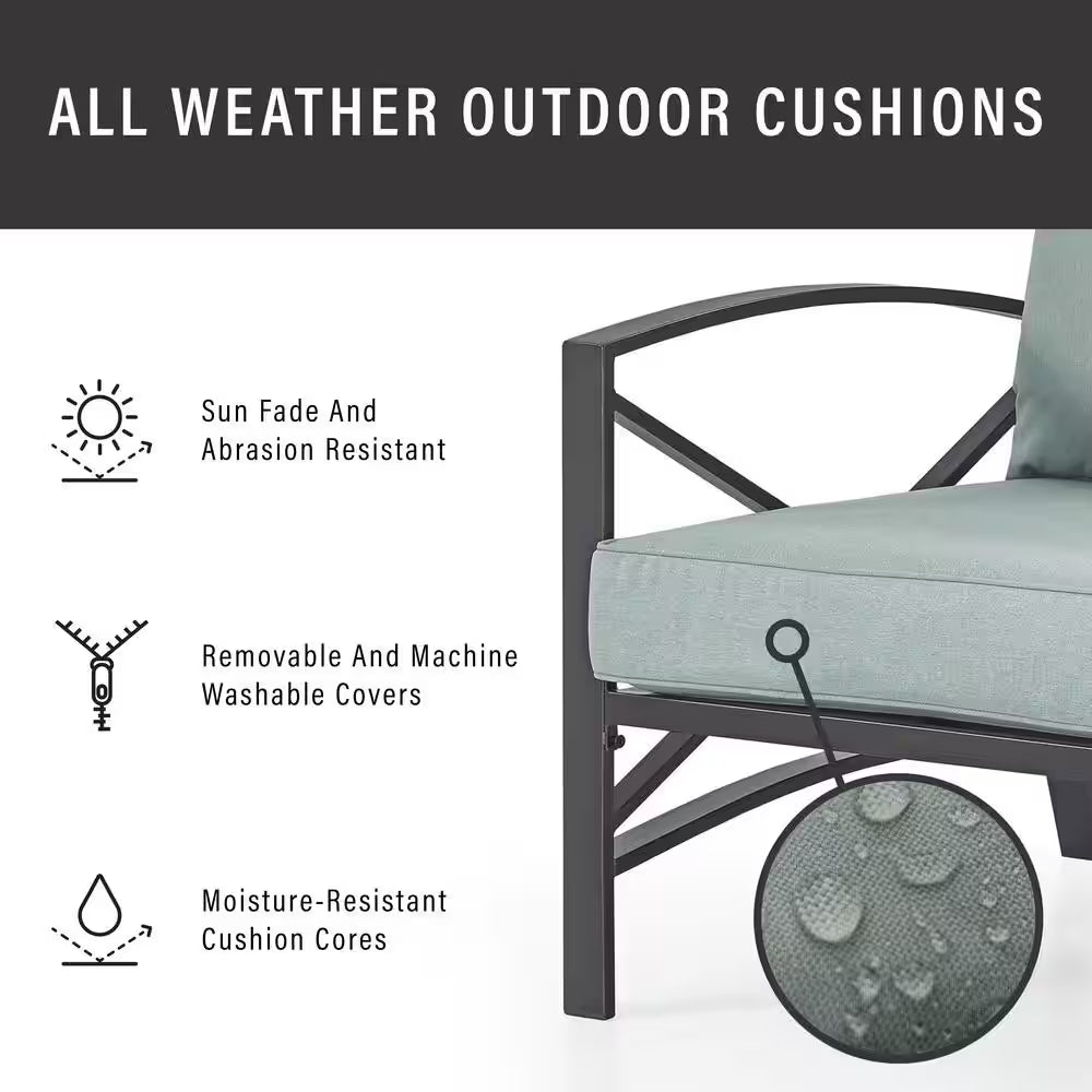 Kaplan 3-Piece Outdoor Metal Seating Set