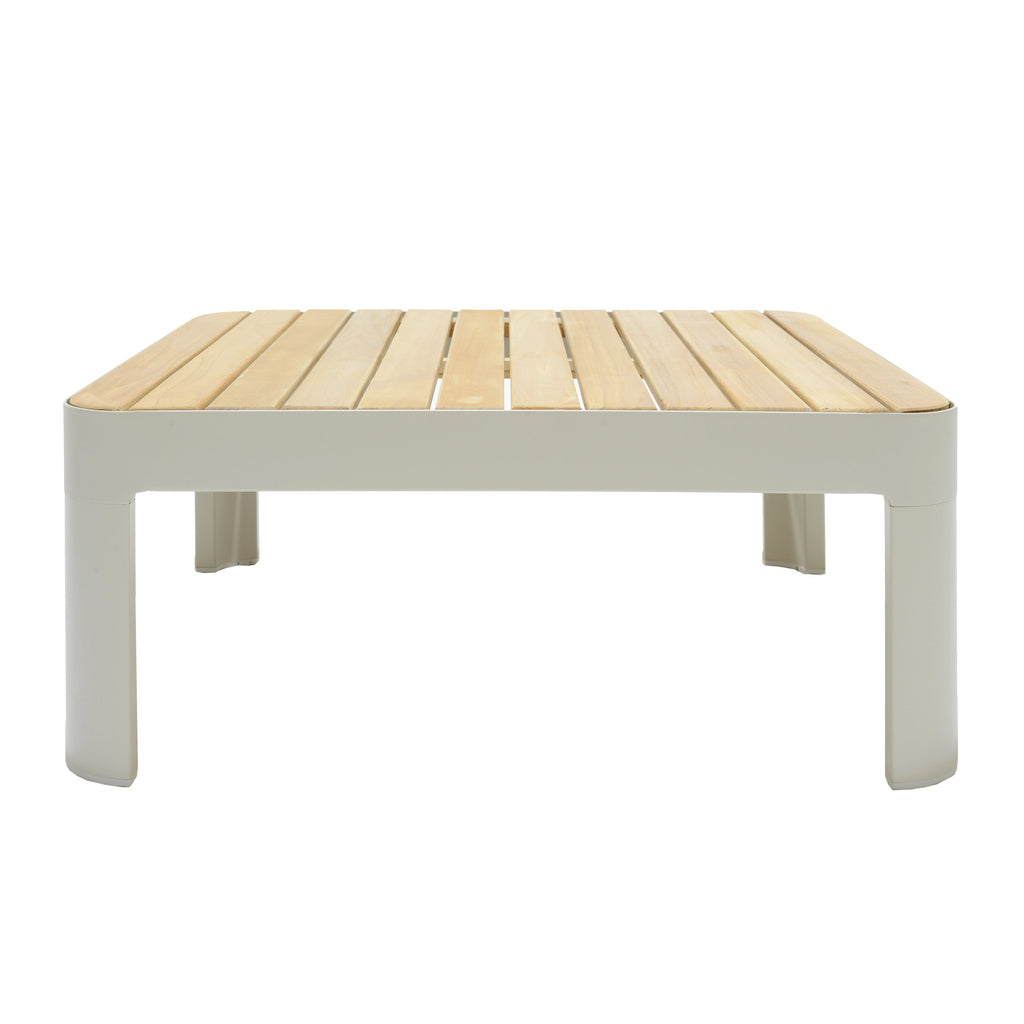 Portals Teak and Aluminum Modular Sofa 3pc Set