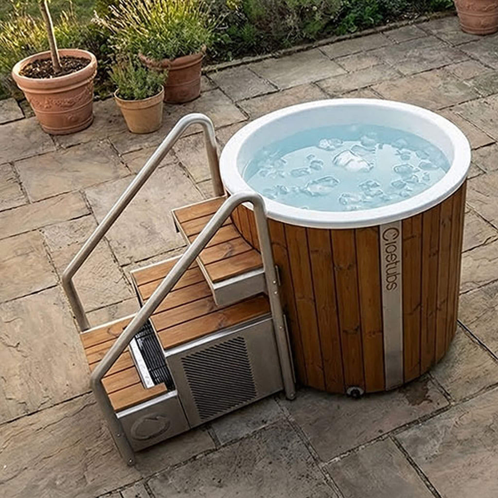 Icetubs IceBarrel XL Thermowood and Fiberglass Cold Plunge Immersion Tub