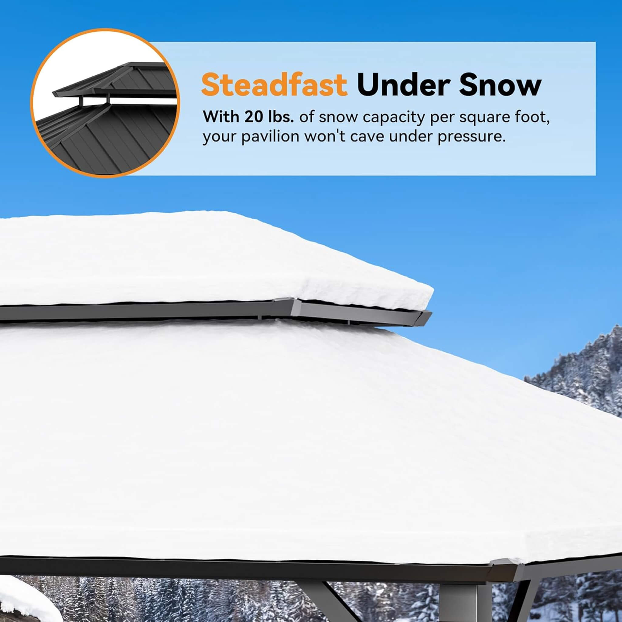 Alora Luxury Double Roof Hardtop Gazebo