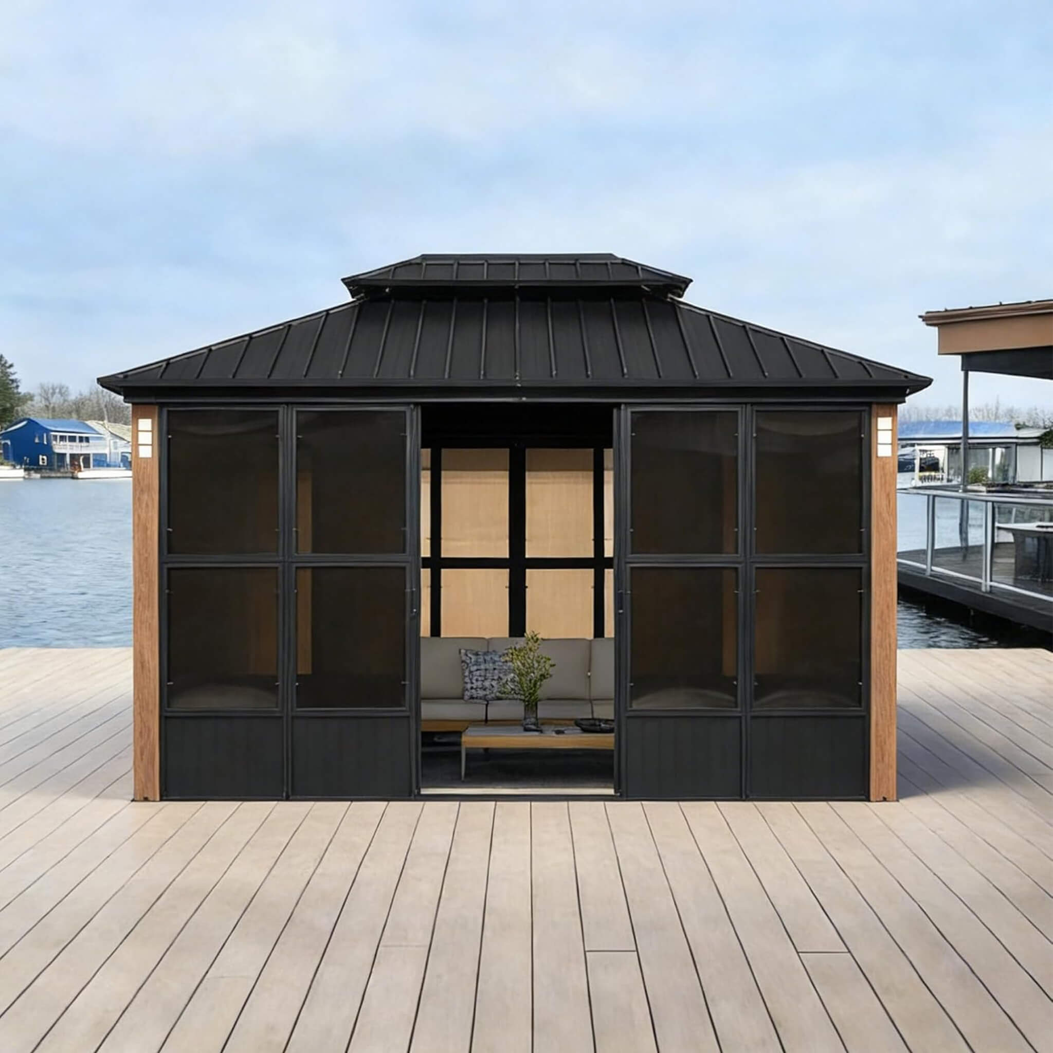 Alora Oasis Luxury Heavy-Duty Hardtop Sunroom