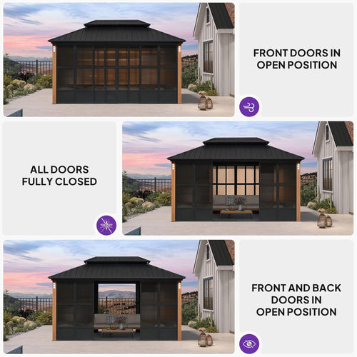 Alora Oasis Luxury Heavy-Duty Hardtop Sunroom