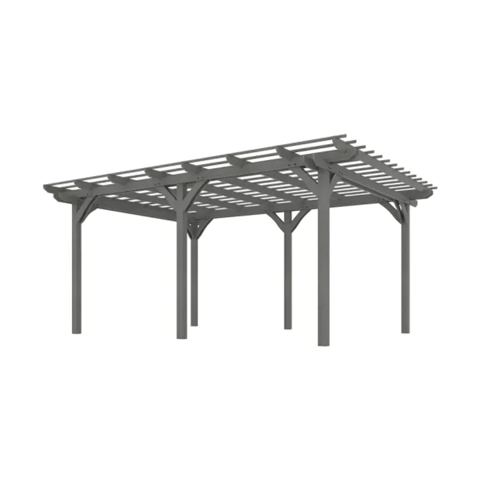9X12FT Alora Premium Outdoor Wooden Grape Trellis Pergola